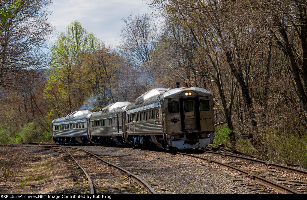 The RDC's on an eastbound photo run-by at Gordon